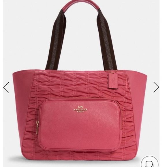 Coach Handbags - COACH NWT COURT TOTE WITH RUCHING